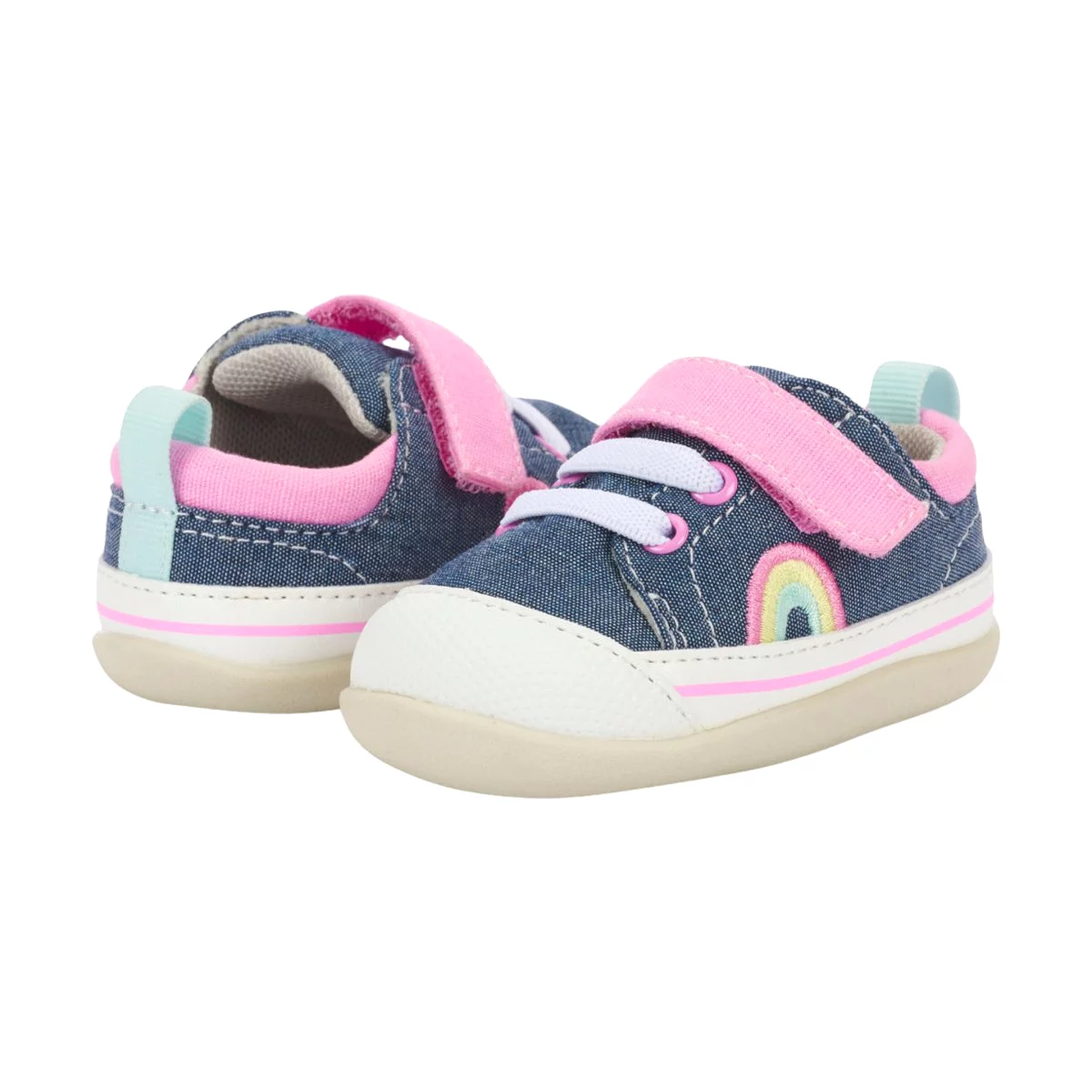 See Kai Run Toddler's (Sizes 3.5-5) Stevie Chambray/Pink