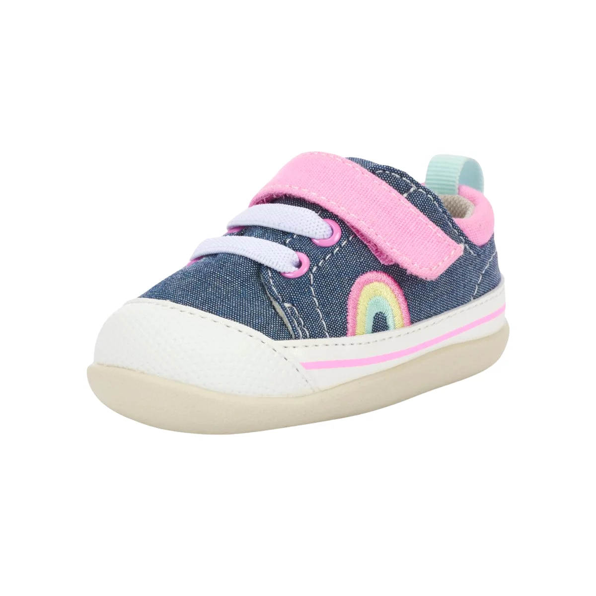 See Kai Run Toddler's (Sizes 3.5-5) Stevie Chambray/Pink