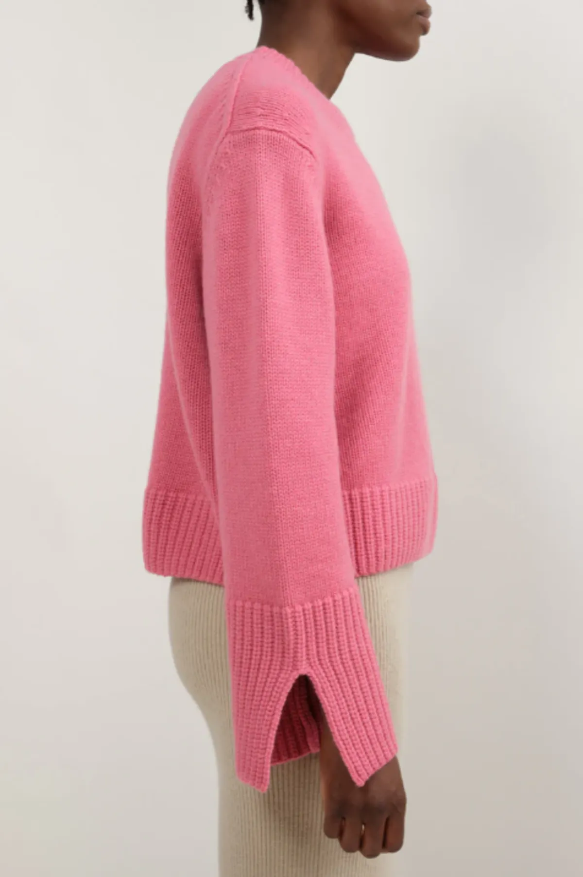 Split Sleeve Sweater - Guava