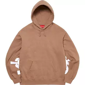 Supreme Cropped Panels Hooded Sweatshirt (Brown)