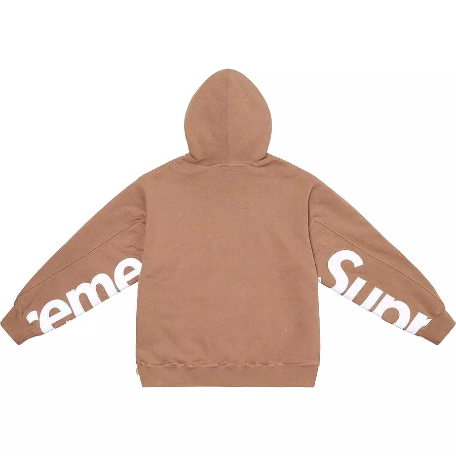 Supreme Cropped Panels Hooded Sweatshirt (Brown)