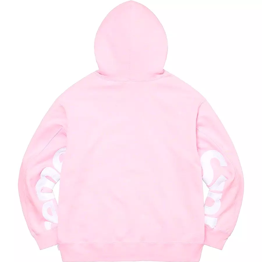 Supreme Cropped Panels Hooded Sweatshirt (Pink)