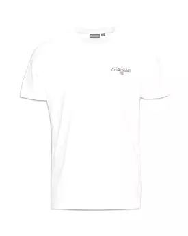 T-Shirt Uomo Napapijri Basic Logo Bianco