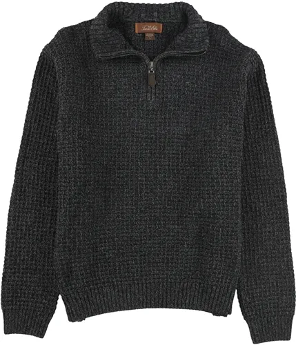 Tasso Elba Mens 1/4 Zip Textured Pullover Sweater