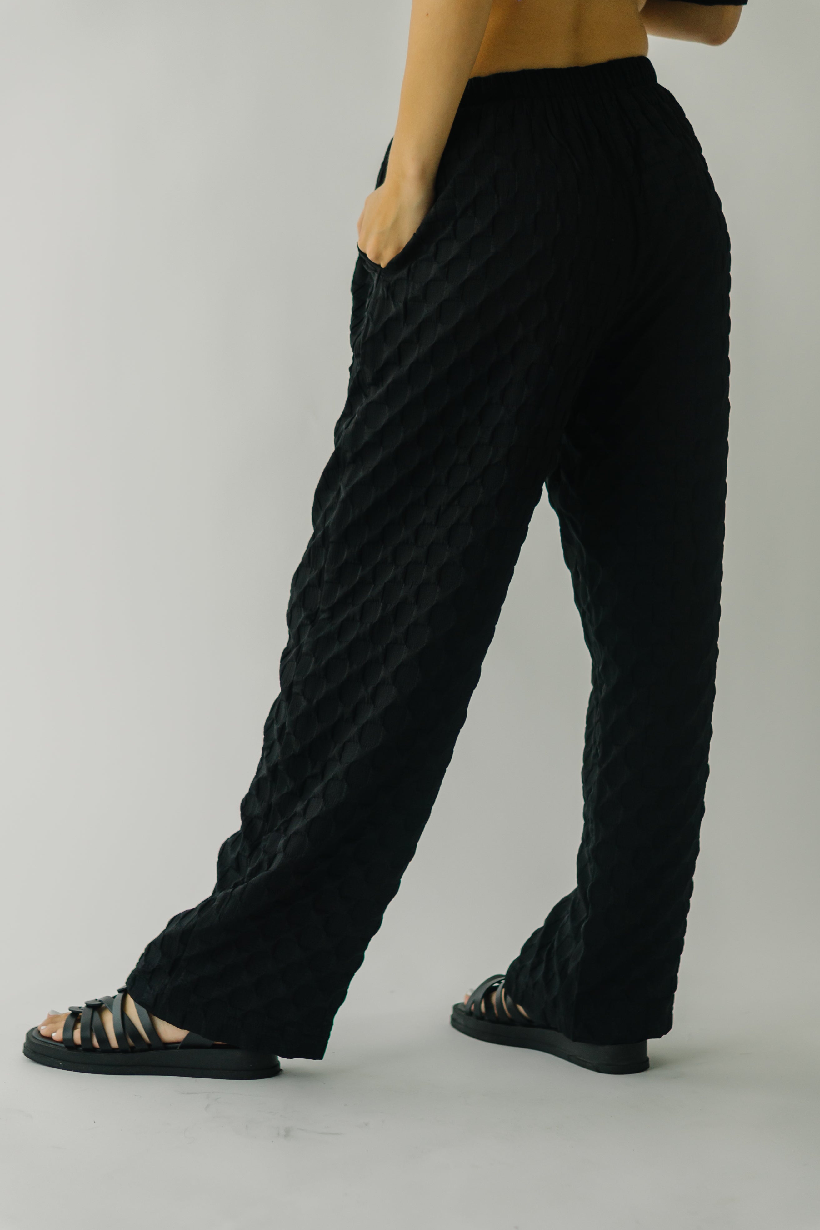 The Bayfield Textured Pant in Black