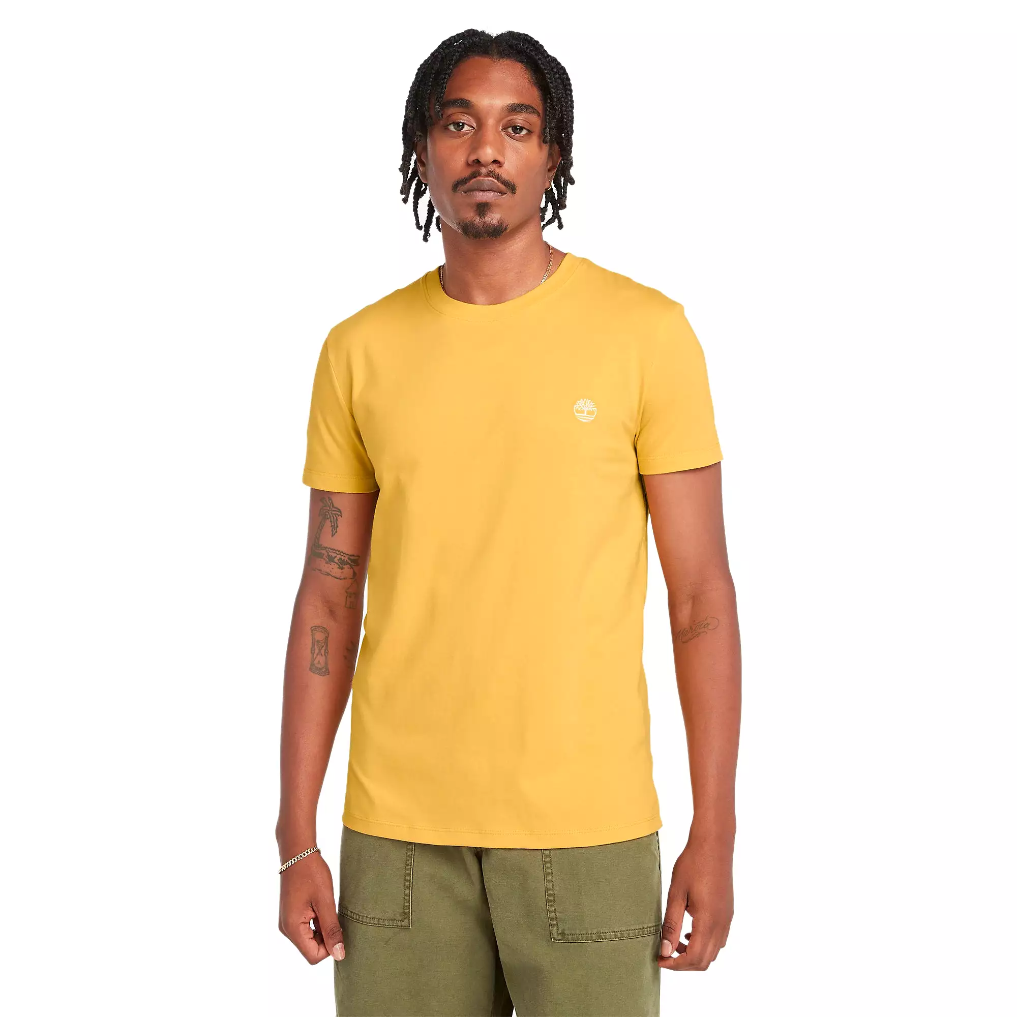 Timberland Mens Crew Neck T Shirt 'Dunstan River Jersey Crew' Slim Fit - Short Sleeved