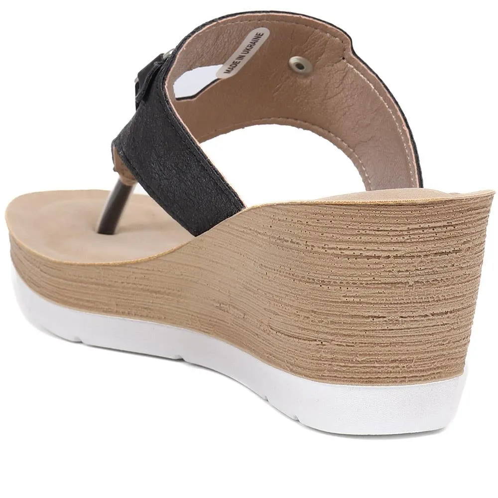 Toe-Post Wedge Sandals - INB39067 / 325 389