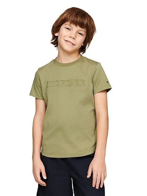 Tommy Hilfiger Debossed Monotype T-Shirt Junior