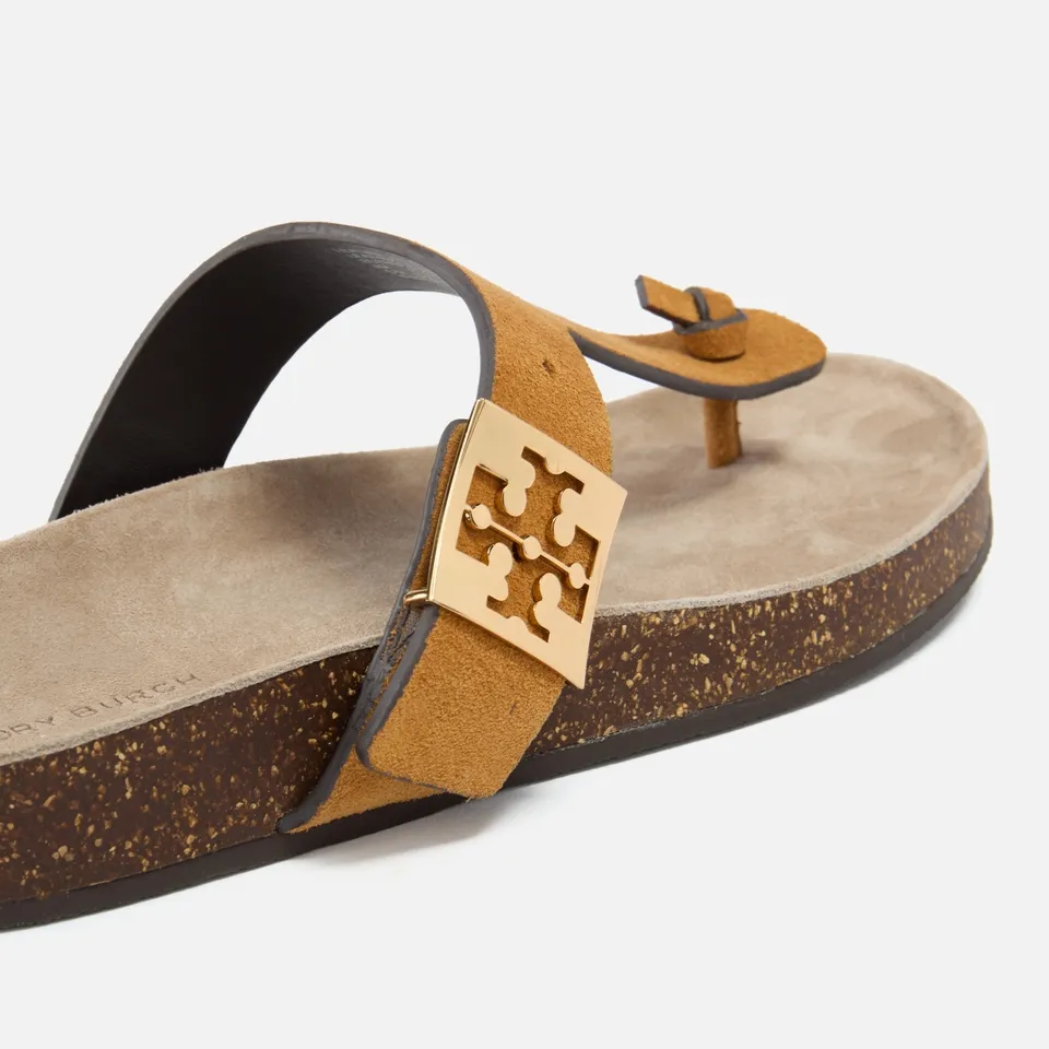 Tory Burch Women's Mellow Suede Toe-Post Sandals - UK 7.5 | Coggles