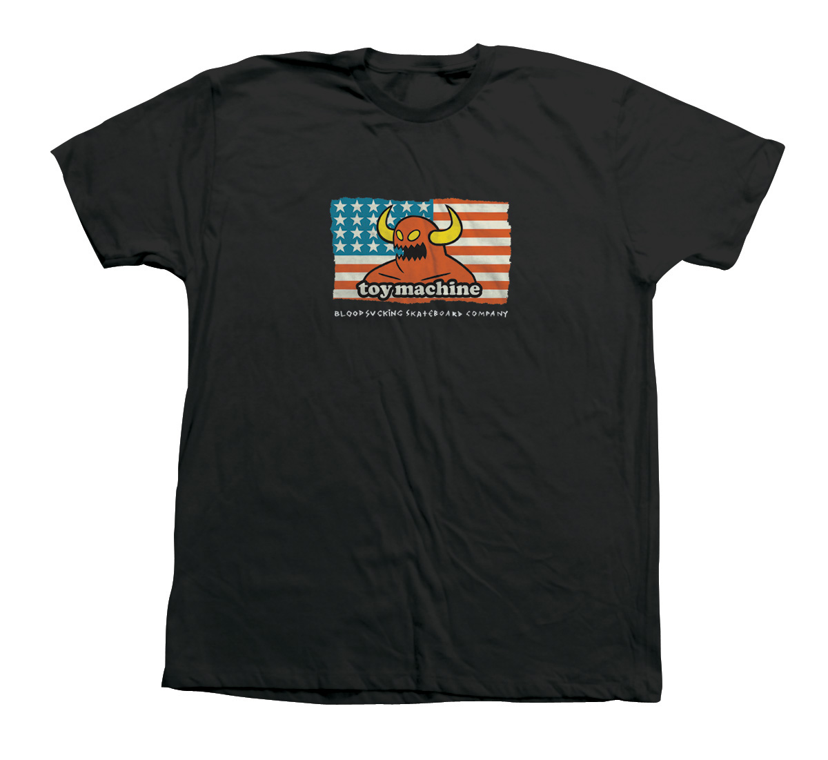 TOY MACHINE T-SHIRT AMERICAN BSC BLACK