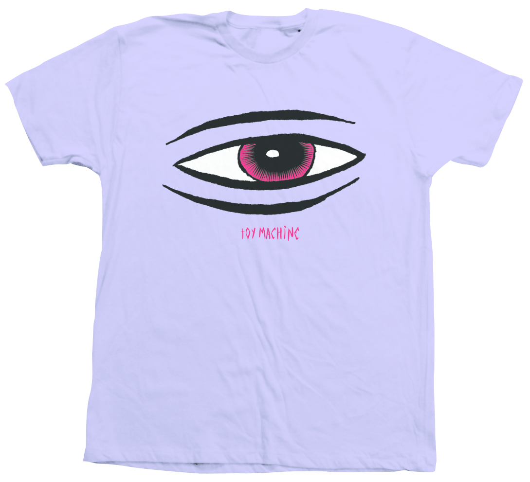 TOY MACHINE T-SHIRT SECT EYE LAVENDER