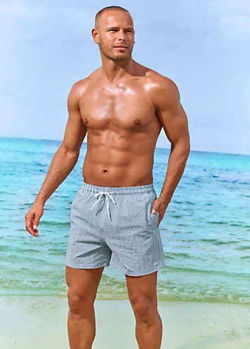 Venice Beach Seersucker Swim Shorts | Grattan