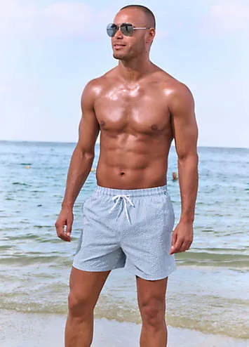 Venice Beach Seersucker Swim Shorts | Grattan