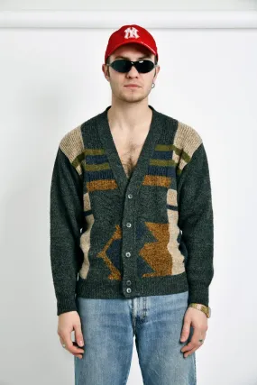 Vintage 80s cardigan knit sweater