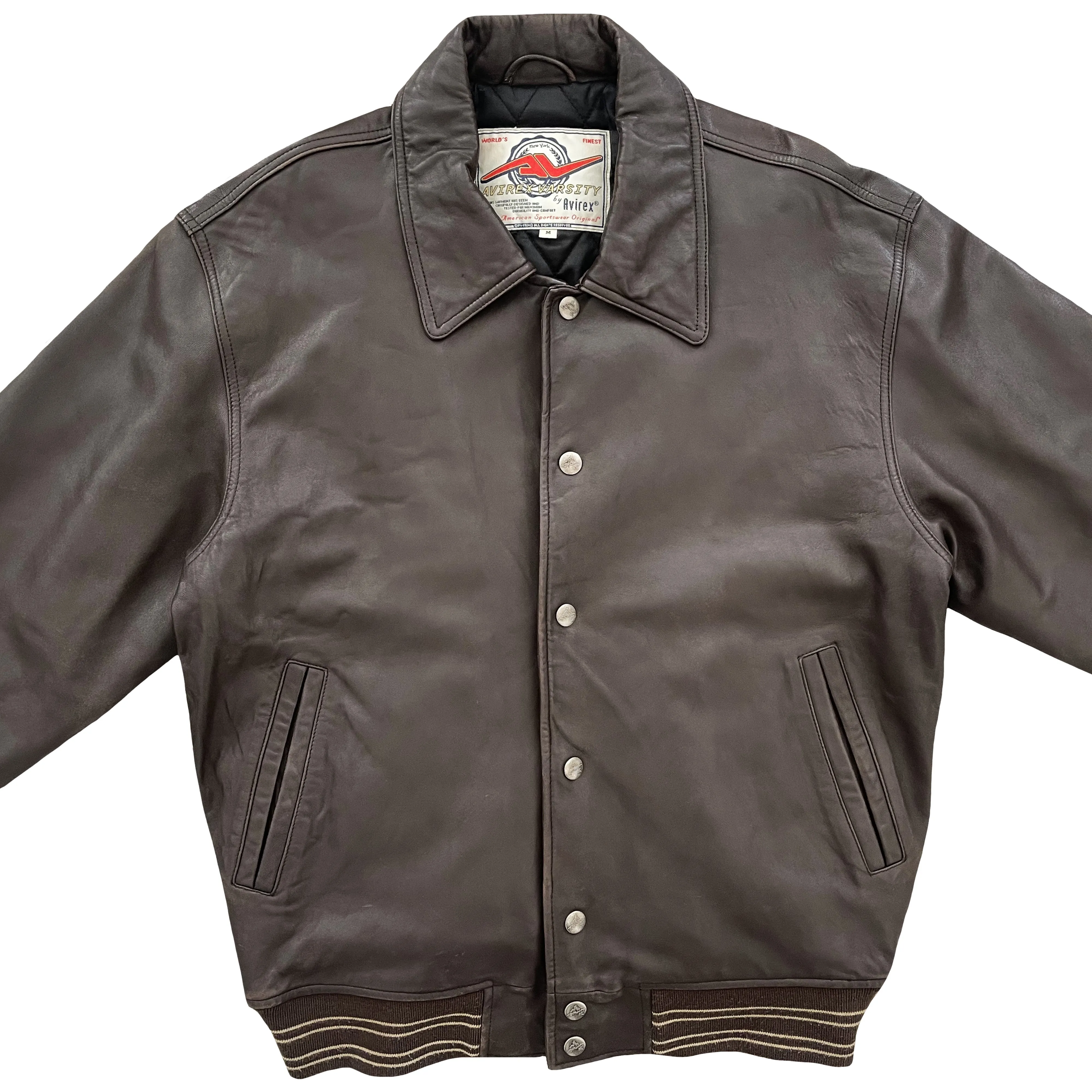 Vintage Avirex Leather Varsity Jacket