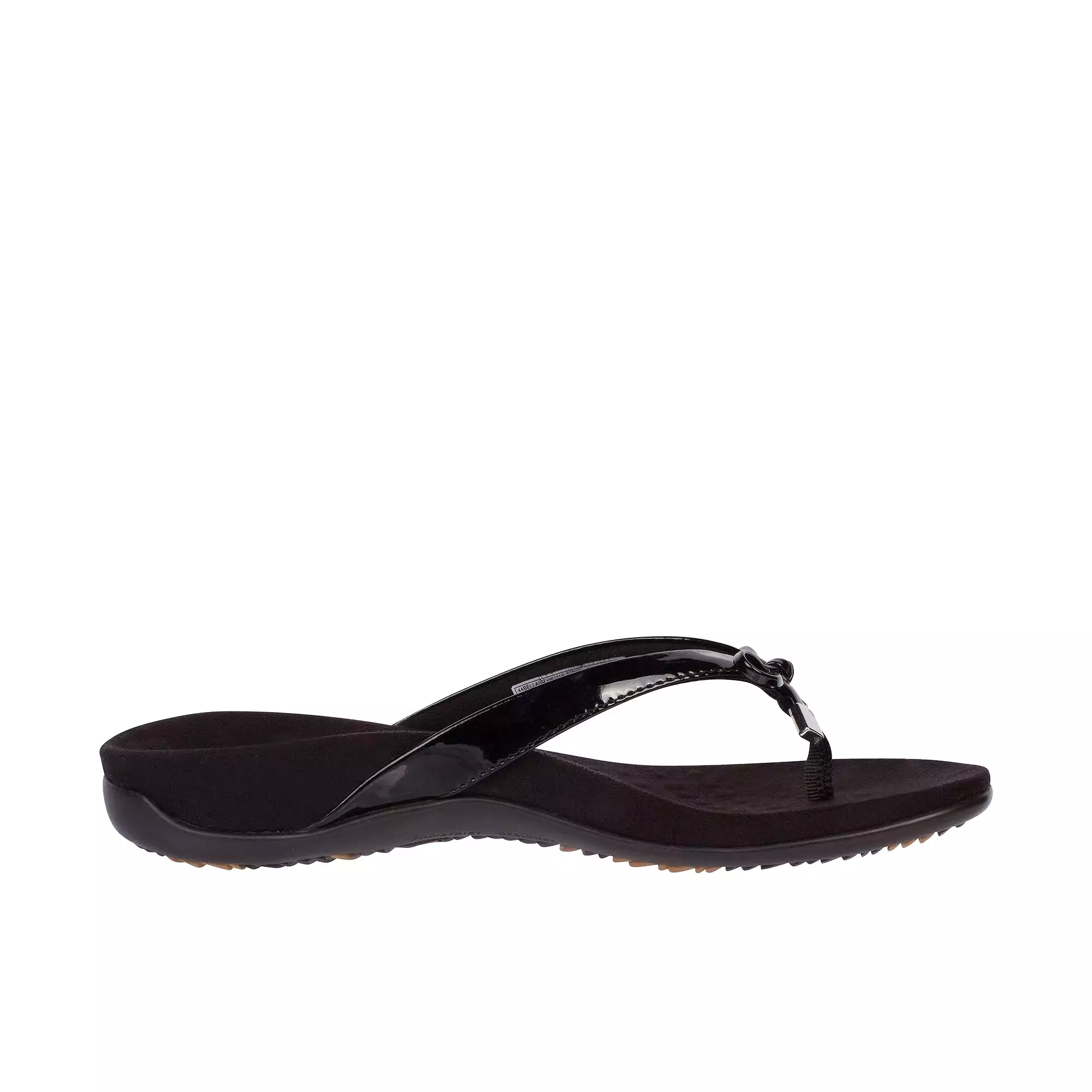 Vionic Womens Bella II Toe Post Sandal Black