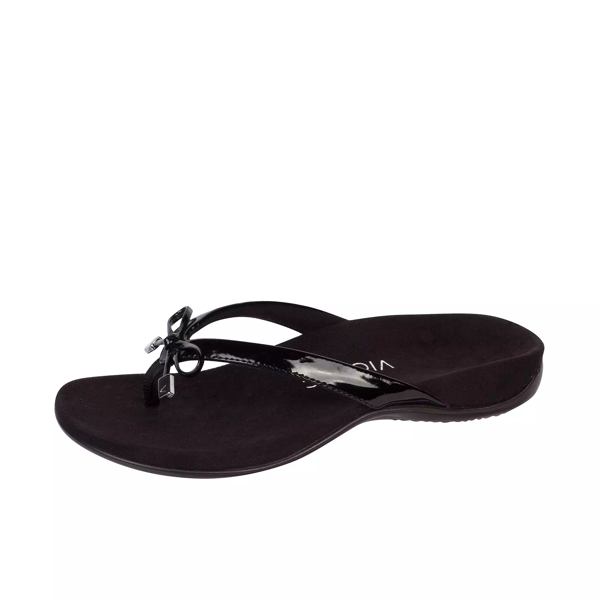 Vionic Womens Bella II Toe Post Sandal Black