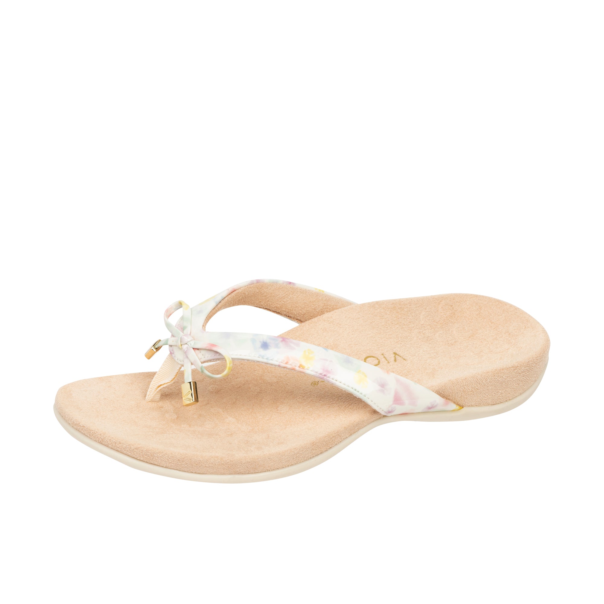 Vionic Womens Bella Toe Post Sandal Cream