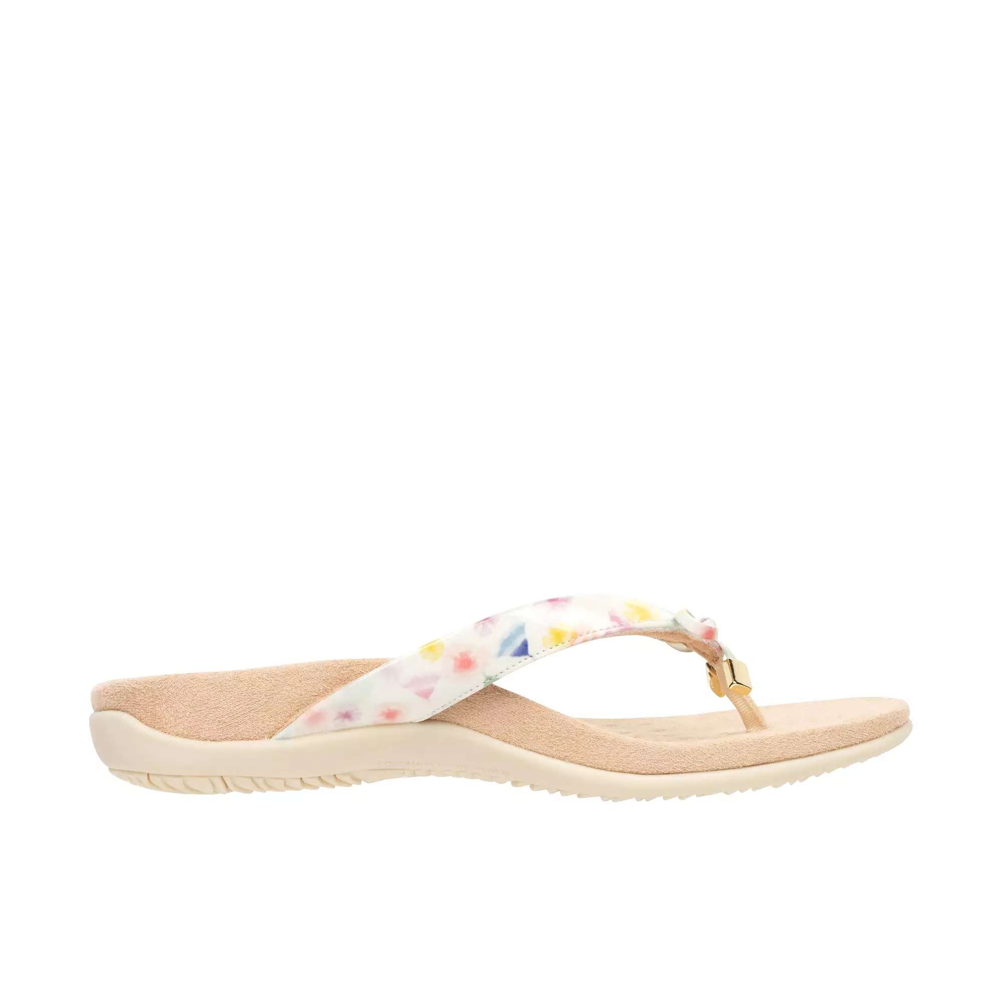 Vionic Womens Bella Toe Post Sandal Cream