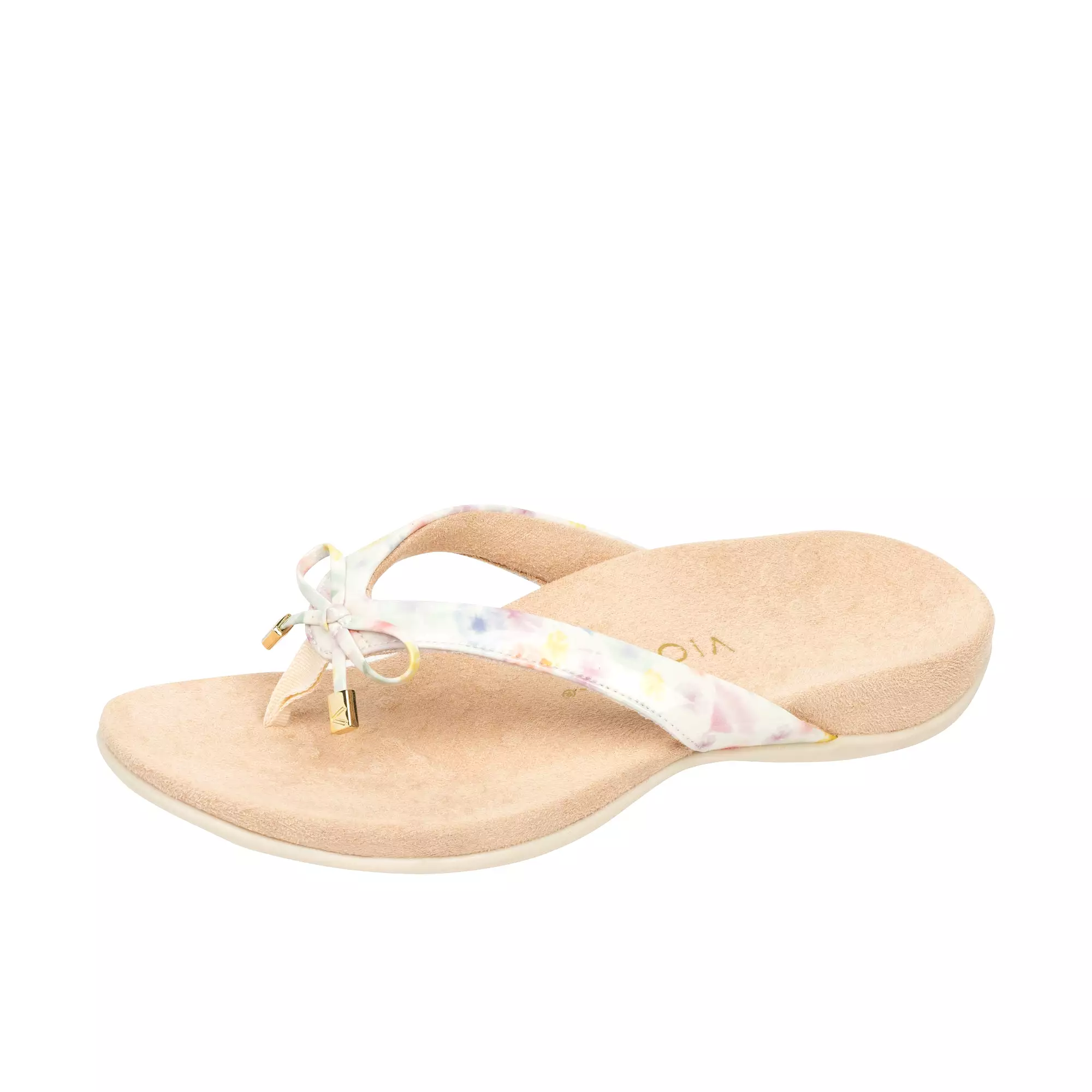 Vionic Womens Bella Toe Post Sandal Cream