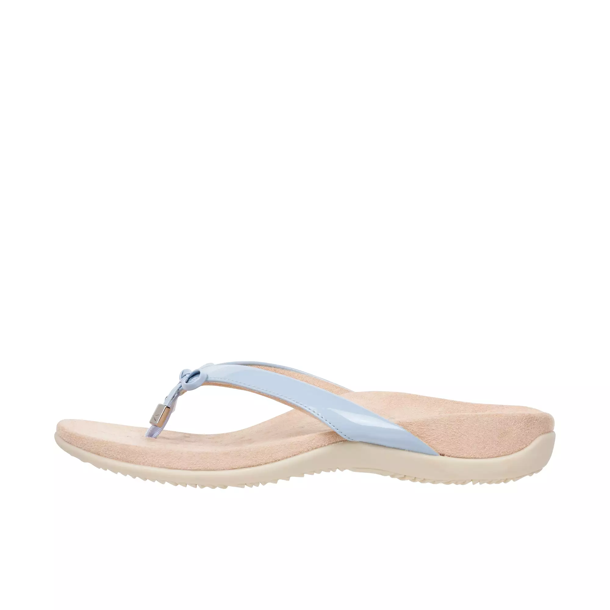 Vionic Womens Bella Toe Post Sandal Skyway Blue