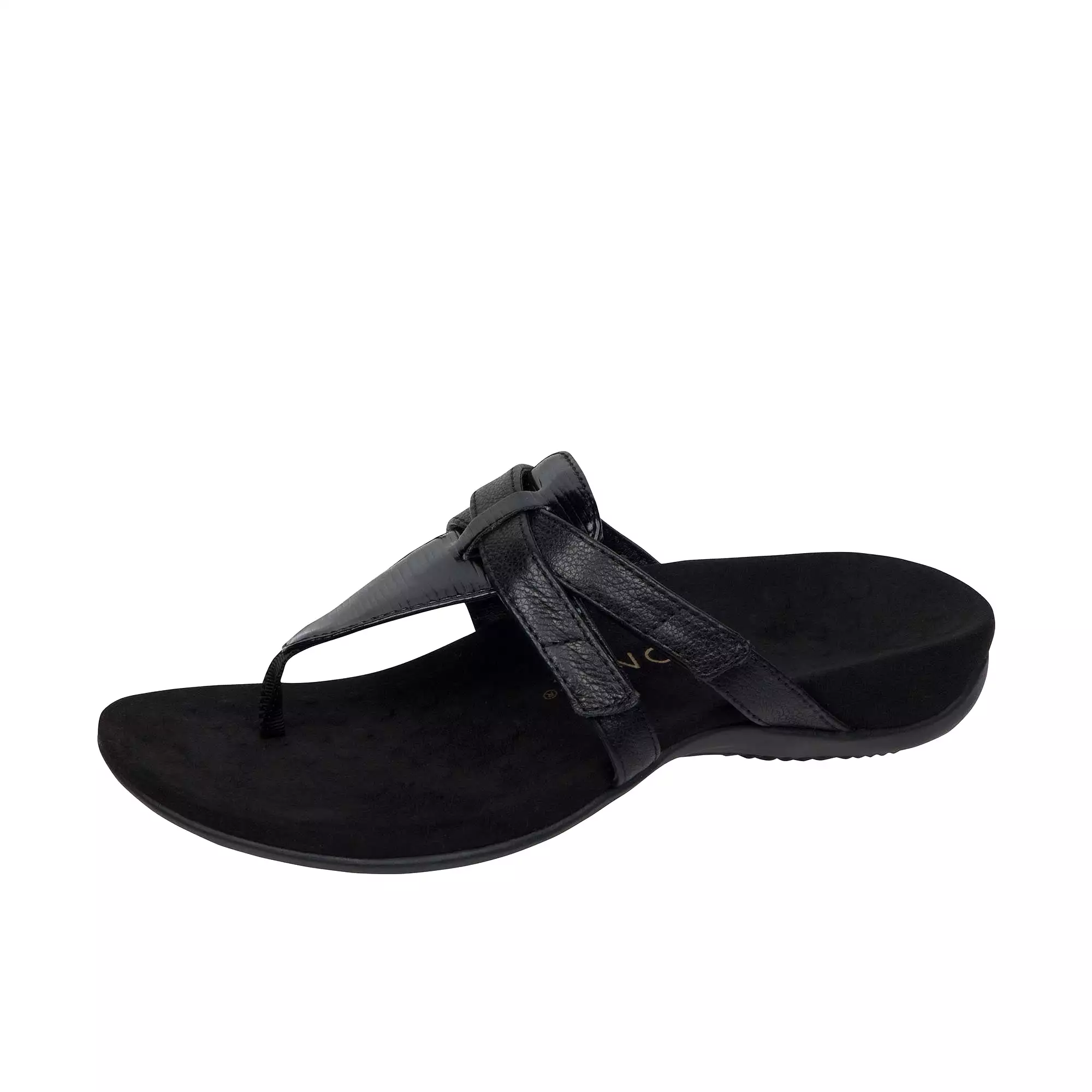 Vionic Womens Karley Toe Post Sandal Black