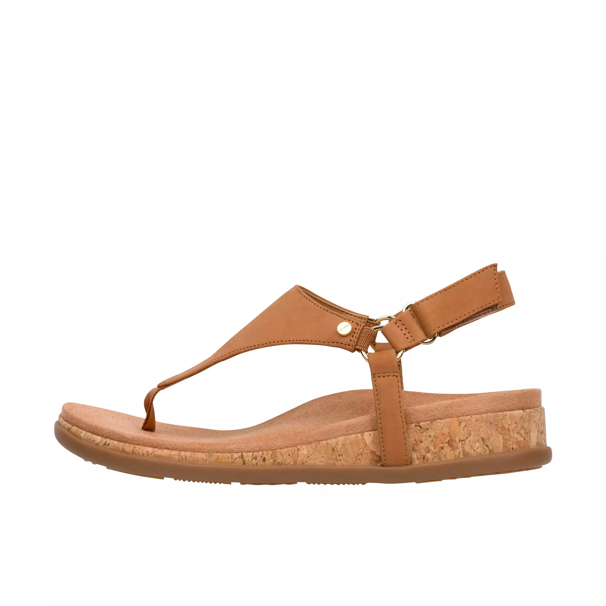 Vionic Womens Kirra II Toe Post Sling Back Sandal Camel