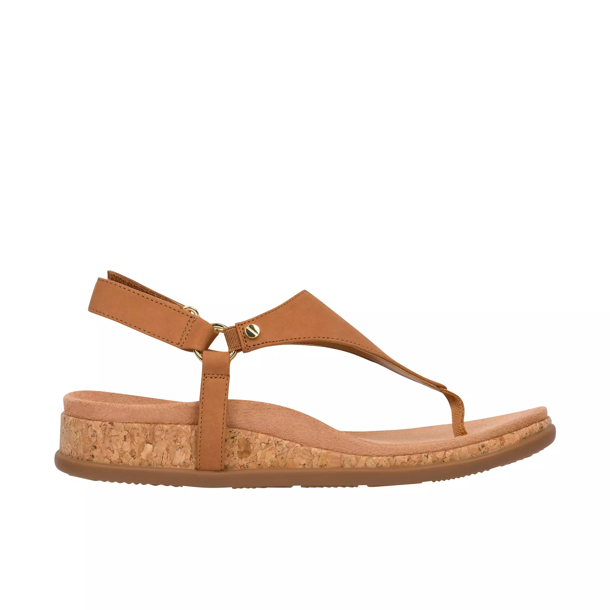 Vionic Womens Kirra II Toe Post Sling Back Sandal Camel