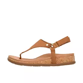 Vionic Womens Kirra II Toe Post Sling Back Sandal Camel