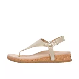 Vionic Womens Kirra II Toe Post Sling Back Sandal Gold