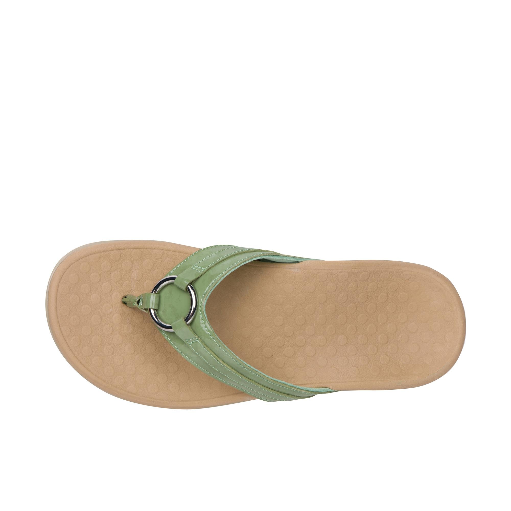 Vionic Womens Tide Aloe Toe Post Sandal Agave