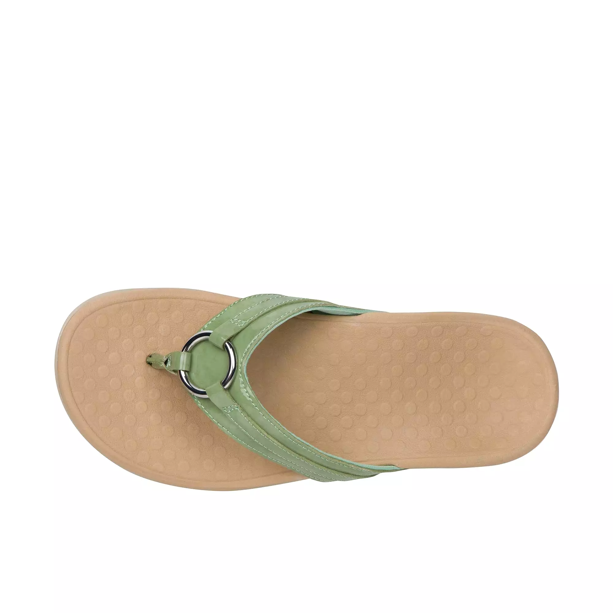 Vionic Womens Tide Aloe Toe Post Sandal Agave