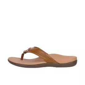 Vionic Womens Tide Aloe Toe Post Sandal Mocha