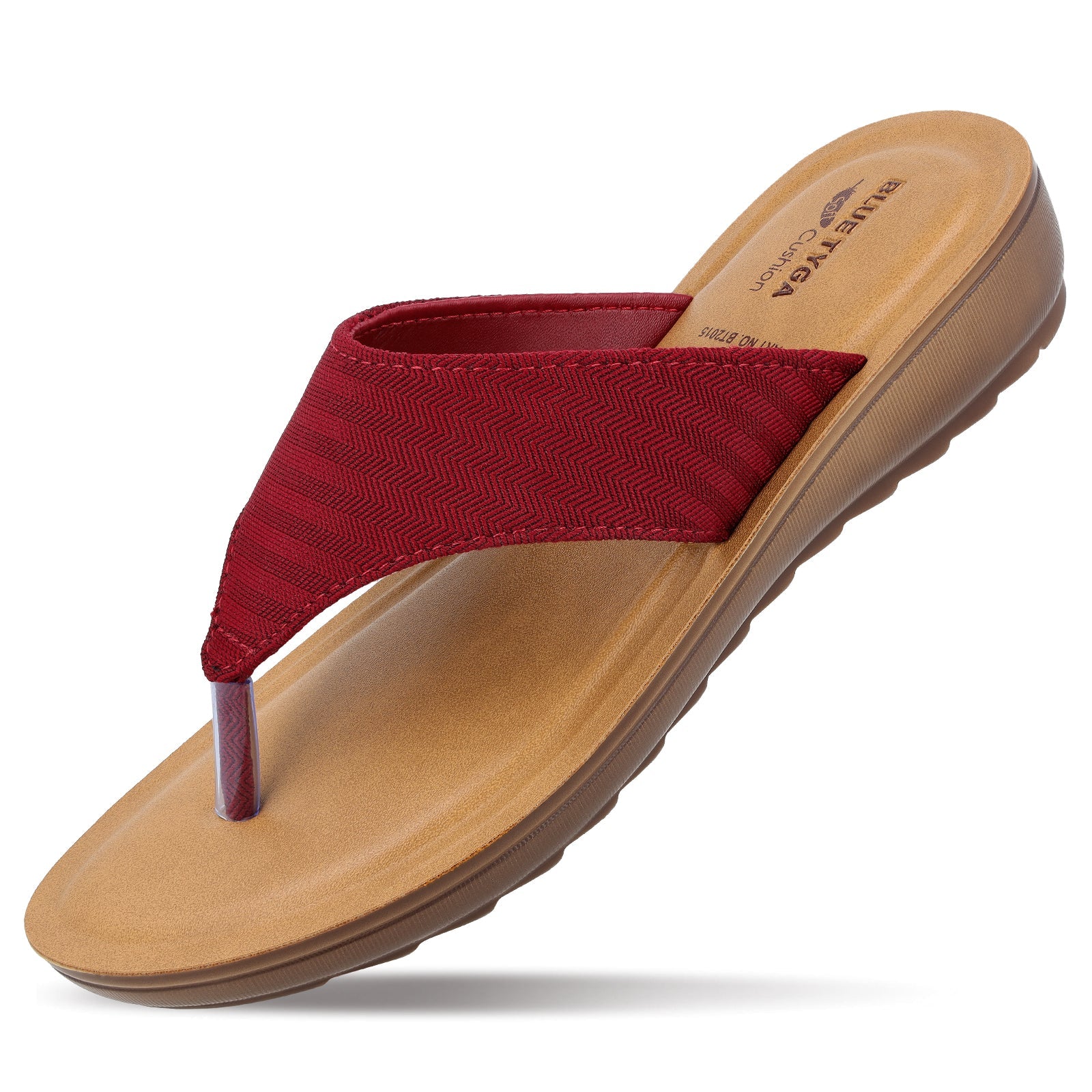 Walkaroo Womens Solid Thong Sandals  - BT2015 Maroon