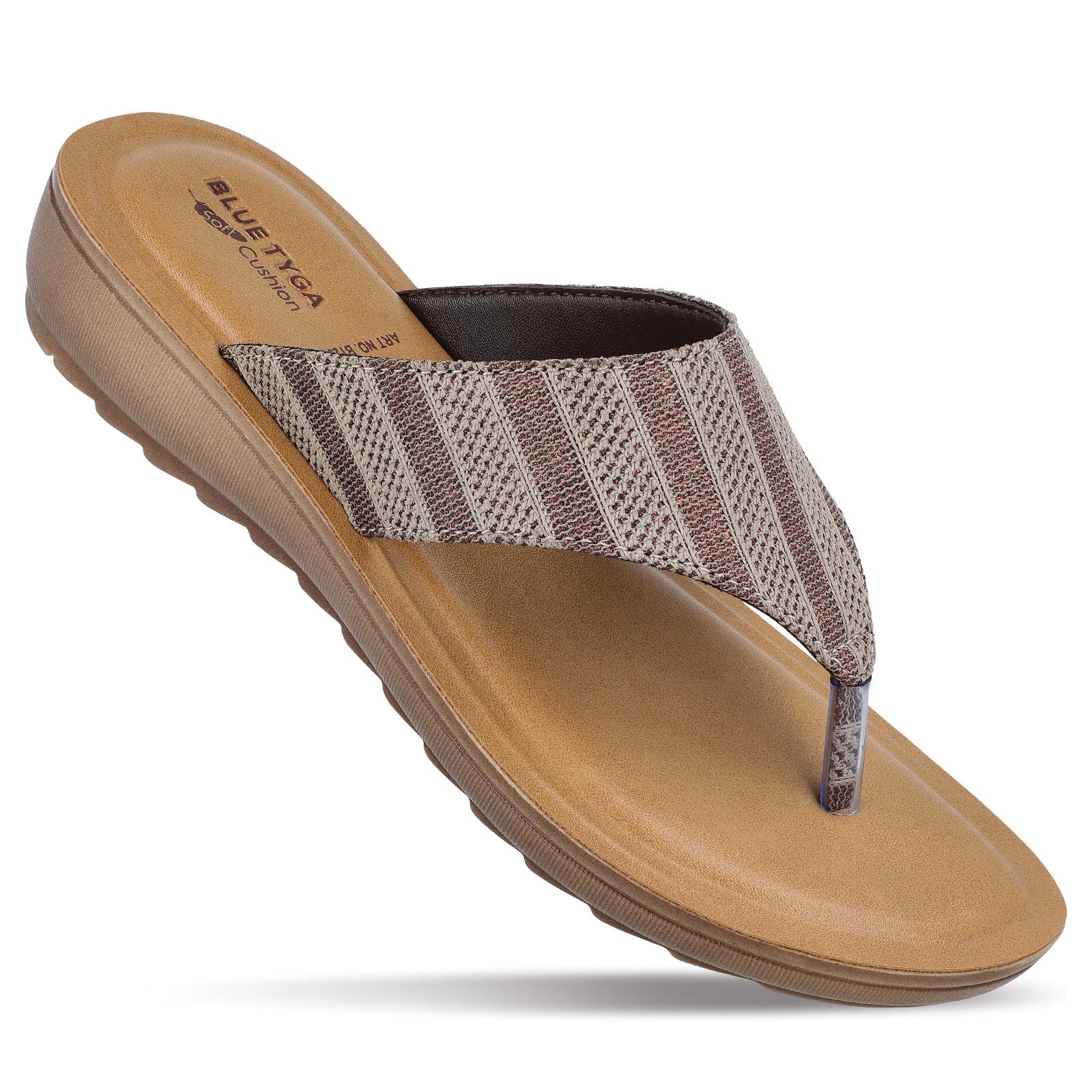 Walkaroo Womens Solid Thong Sandals  - BT2015 S Tan