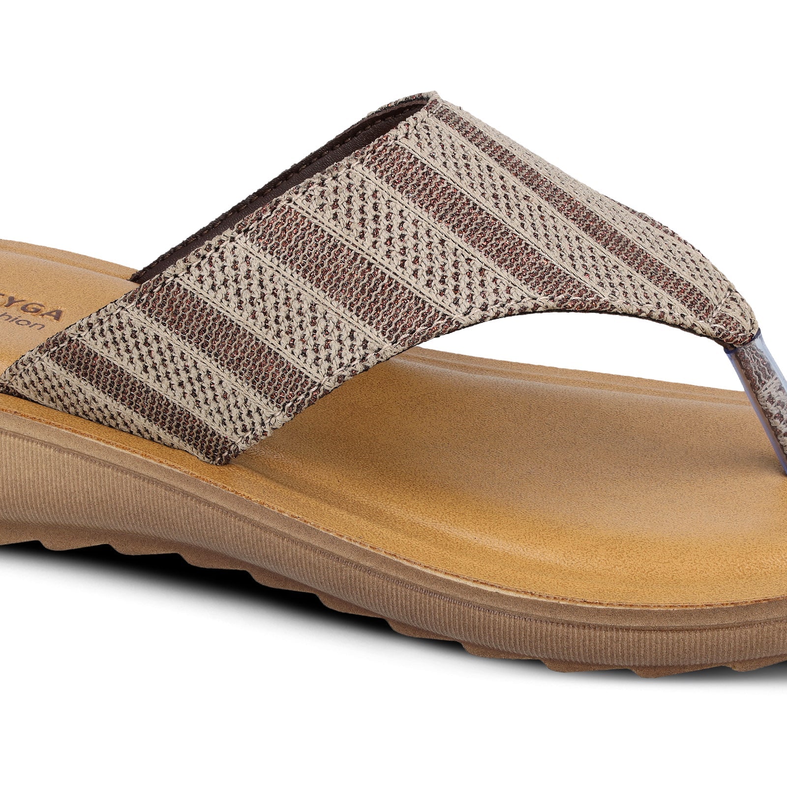 Walkaroo Womens Solid Thong Sandals  - BT2015 S Tan