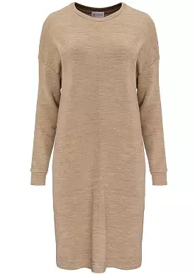 We Norwegians Tind Sweater Dress - Kjole - Camel