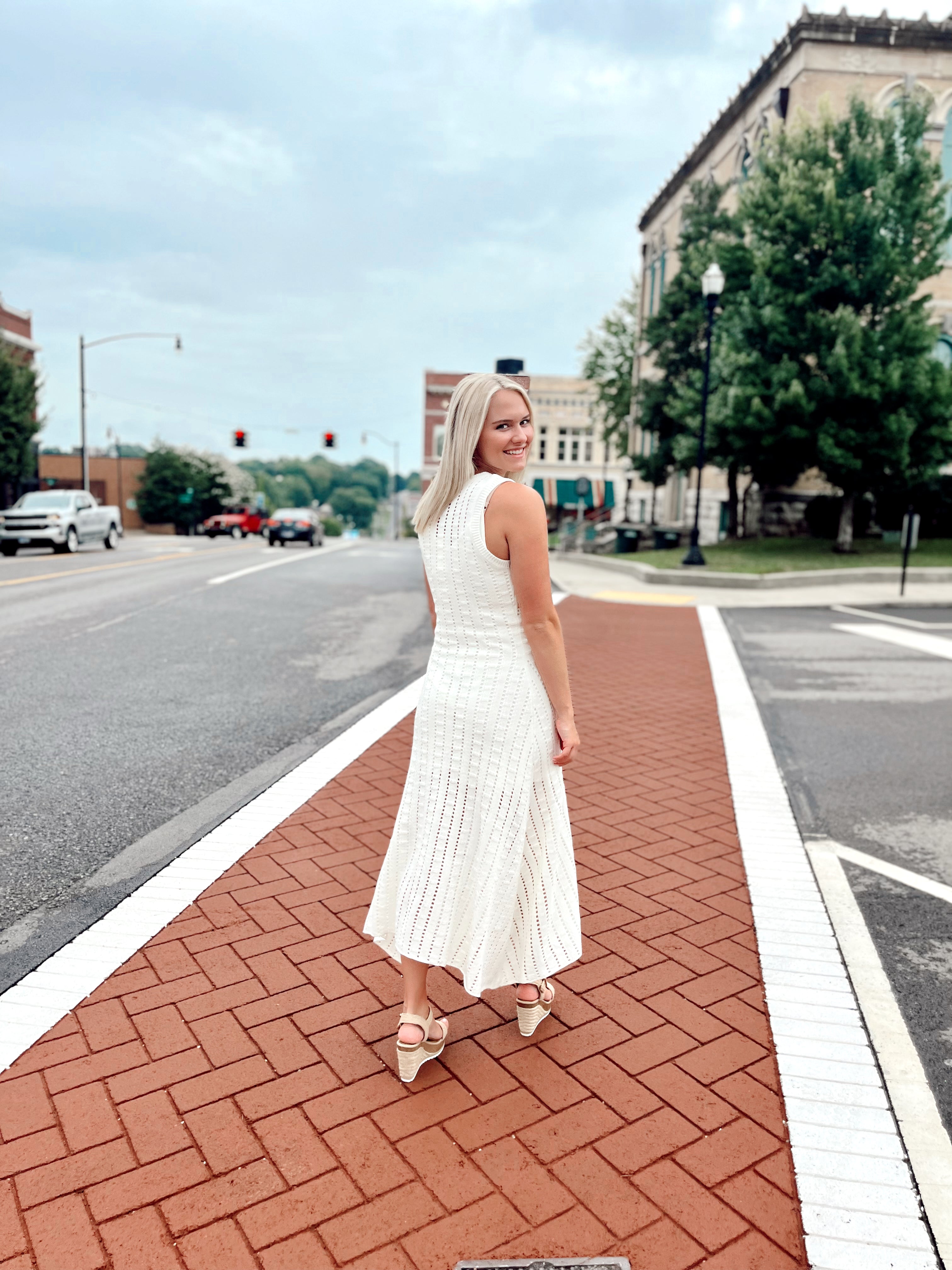 Willa Ivory Sweater Maxi Dress