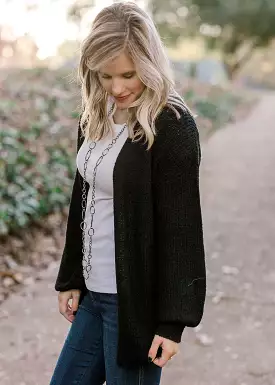 X Black Back Detail Cardigan