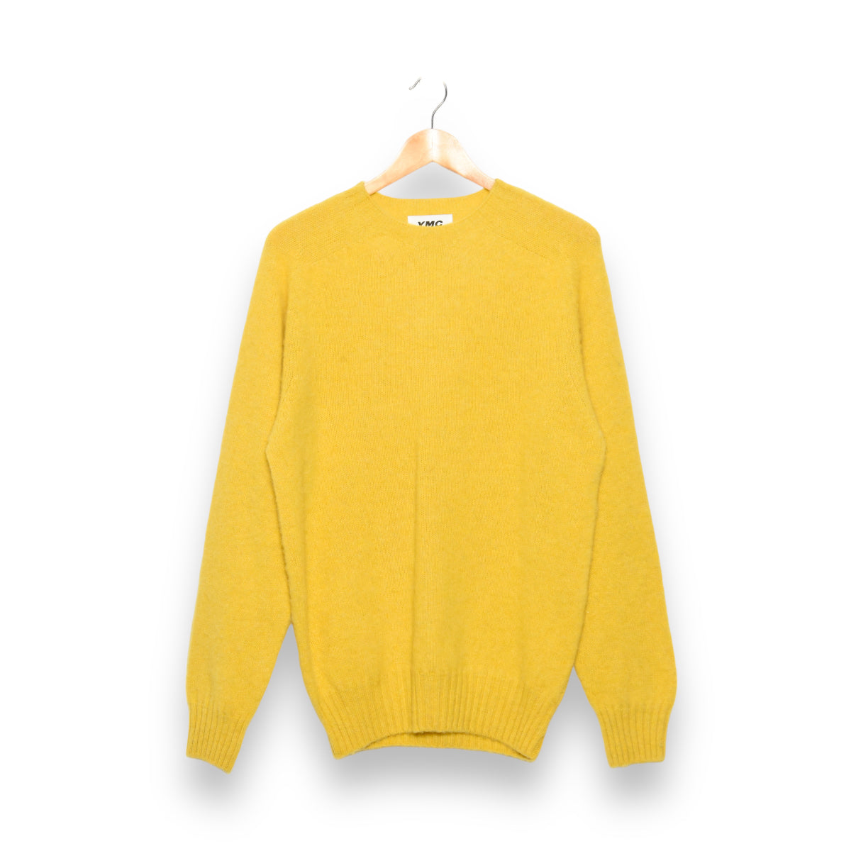 YMC Suedehead Crew Neck Knit yellow