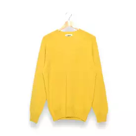 YMC Suedehead Crew Neck Knit yellow